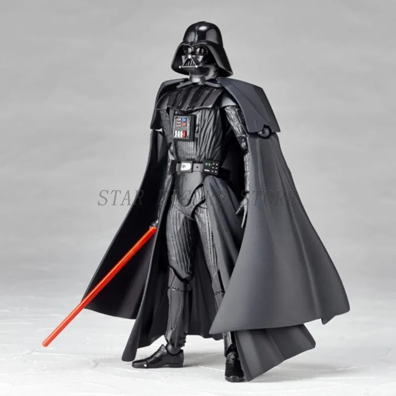 Star Wars Action Figure Revoltech Darth Vader Figures PVC Black Warrior Collection KAIYODO Anakin Skywalker Figurine Model Toys