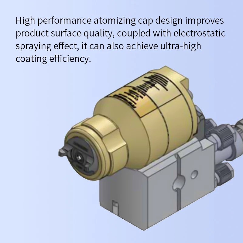 Water-based oil paint air small fixed reciprocating machine robot automatic electrostatic spray gun