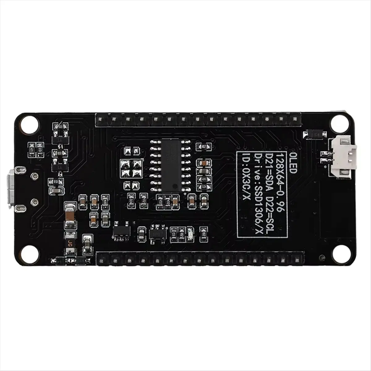 

[ABDH] Плата разработки ESP32 ESP-WROOM-32D WIFI Bluetooth CH340 с OLED-экраном 0.96 дюйма, желто-синим дисплеем, Micro-USB