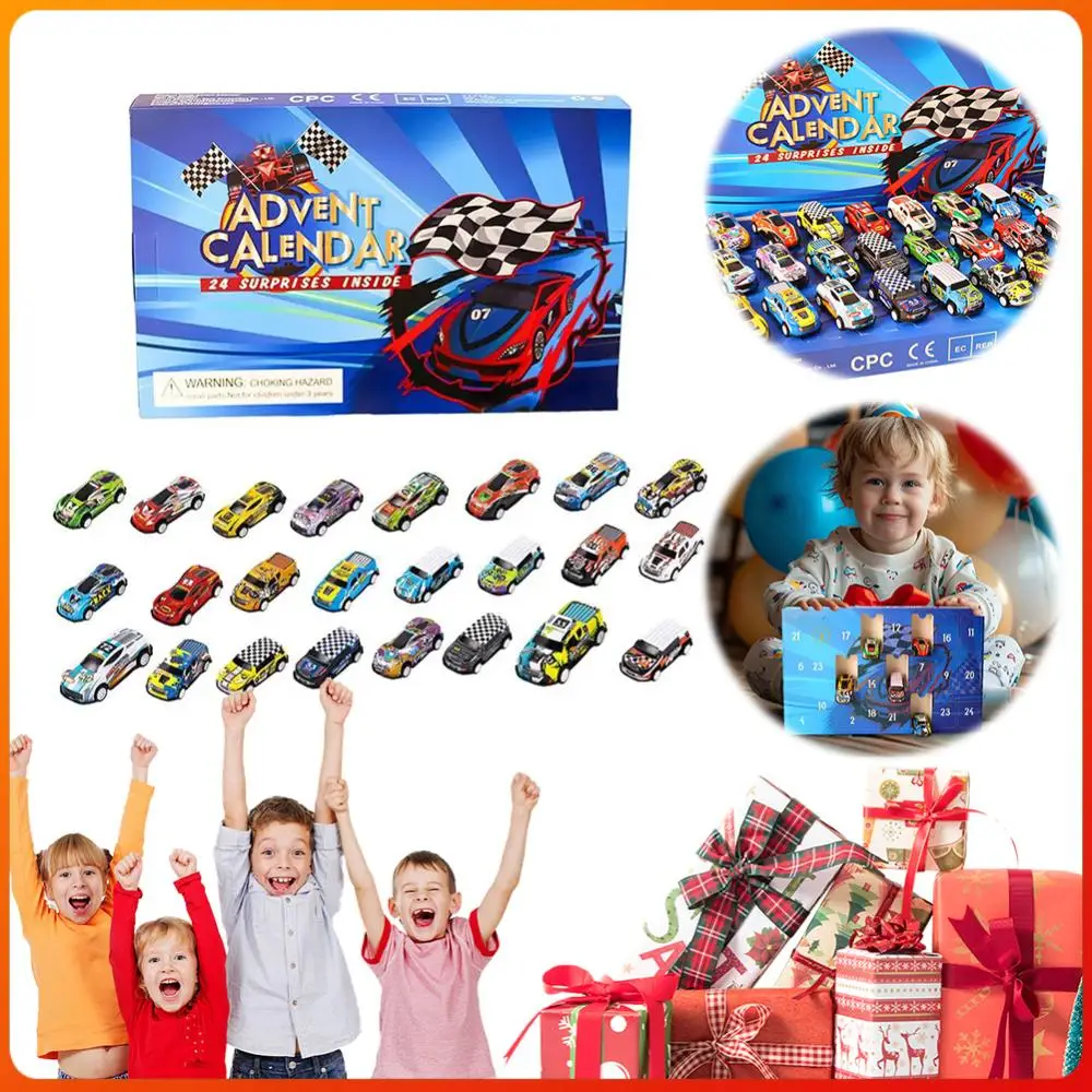 

Christmas Countdown Calendar Vehicles Toys Christmas Advent Calendar Xmas Holiday Party Favor Gift for Boys Girls