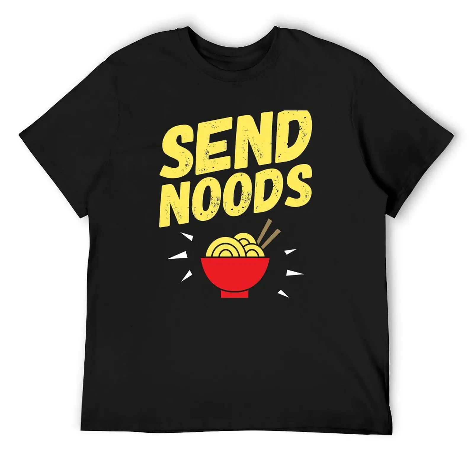 Send Noods Ramen Noodles T-Shirt quick drying plus size tops Aesthetic clothing mens tall t shirts