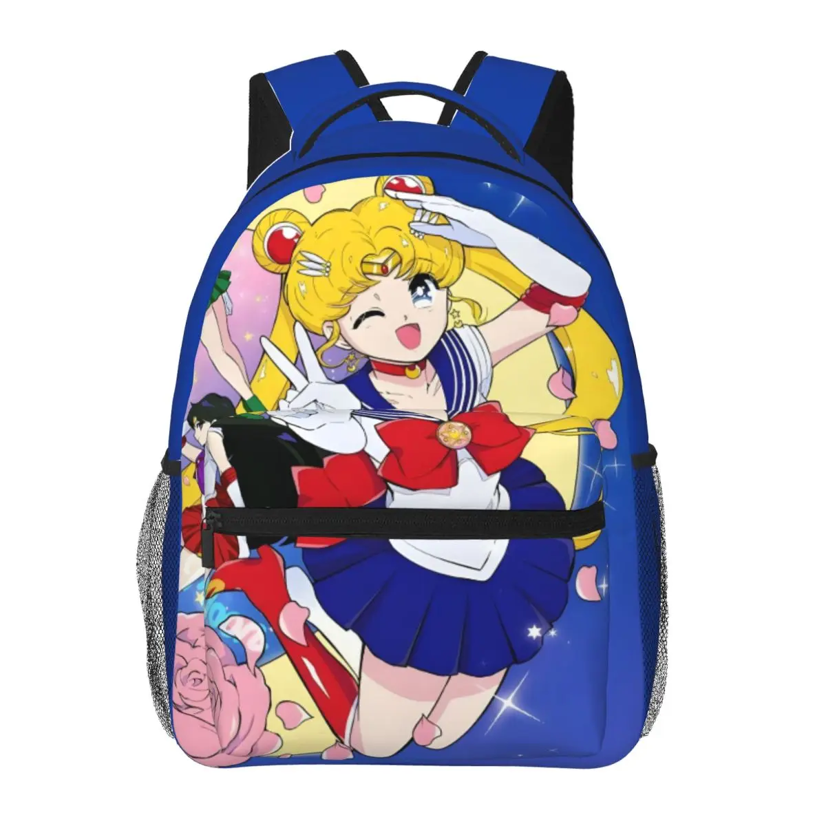 Sailor-Moon-mochila informal ligera para la escuela, compras al aire libre, oficina, 17 pulgadas