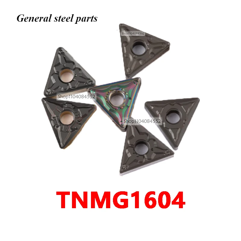 10pc TNMG Triangular CNC Turning Insert TNMG160404 TM PM PR MA GF CF 43 ZPF BM2 TNMG160408 TNMG160412 General steel parts 160404