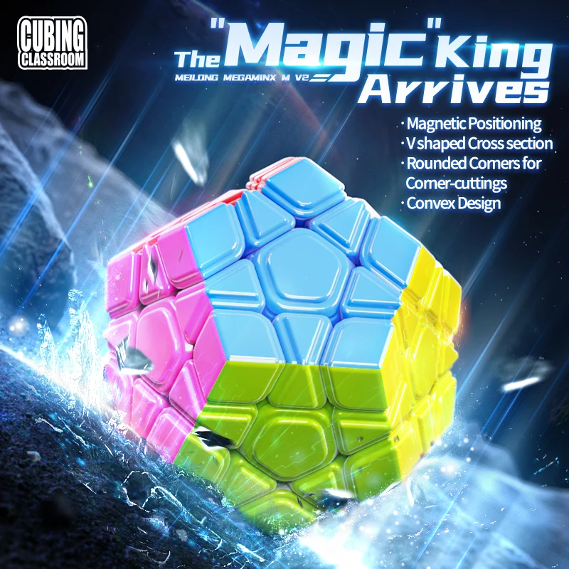 MOYU NEW Magnetic Megaminx V2 M 3x3 Megaminx Magic Cube Speed Cube Stickerless Puzzle Megaminxeds Cube Cubo Magico