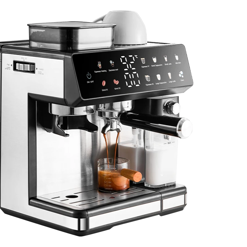 

New Cappuccino Latte Espresso Coffee 20 bar Powerful Pressure Pump Electric Espresso Portable Coffee Machine with Milk
