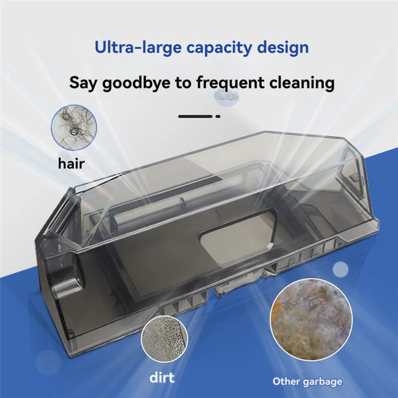 A85I-Dust Box With 6 Filter For Roborock Saros 10R / G20S Ultra Vacuum Cleaner Replacement Dustbin Enhanced Cleaning Efficiency