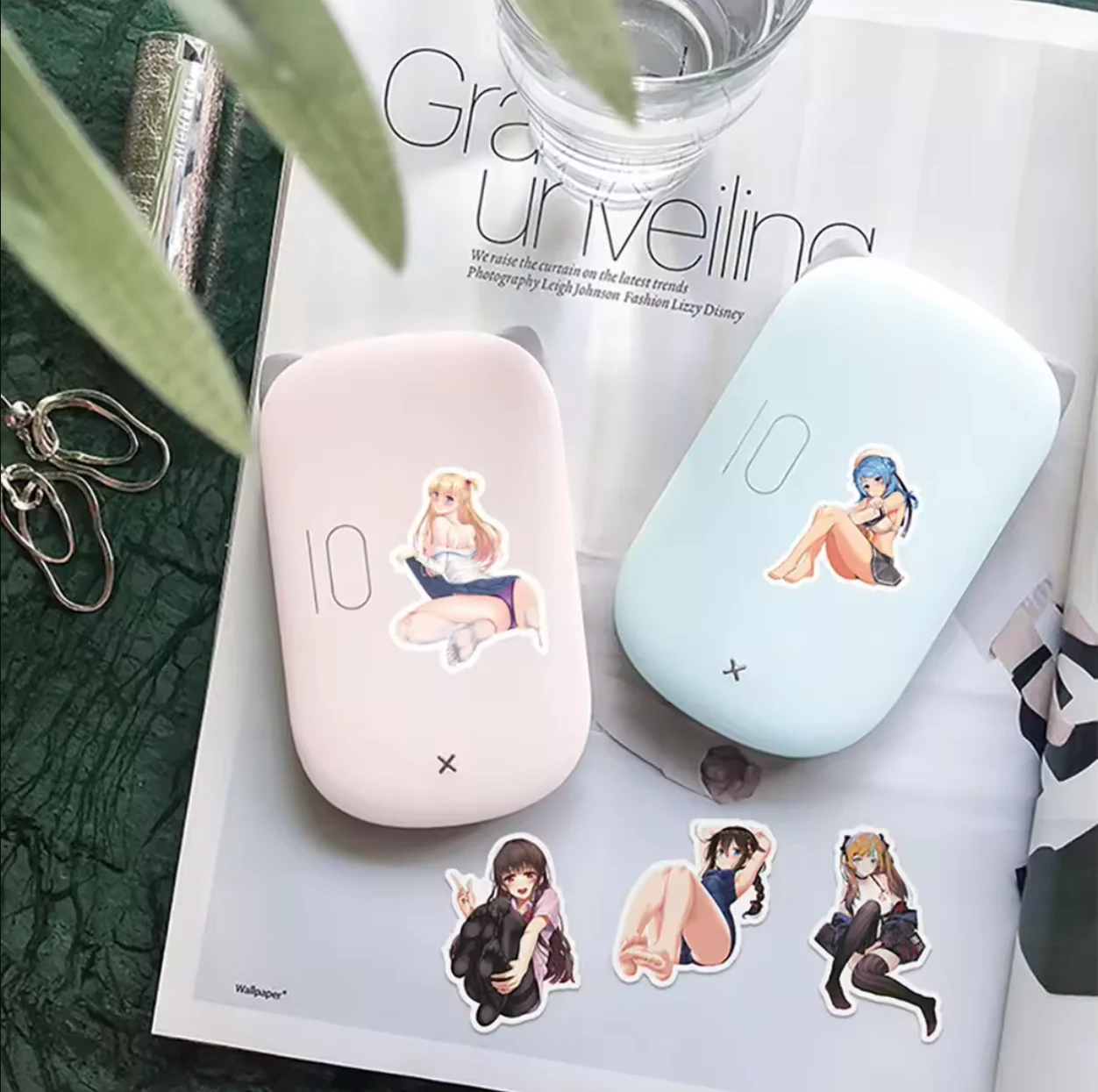 50/100 قطعة أنيمي مثير فتاة القدم ملصقات الديكور حقيبة سكرابوكينغ الهاتف المحمول الغيتار Kawaii ملصق الكرتون لعبة طفل