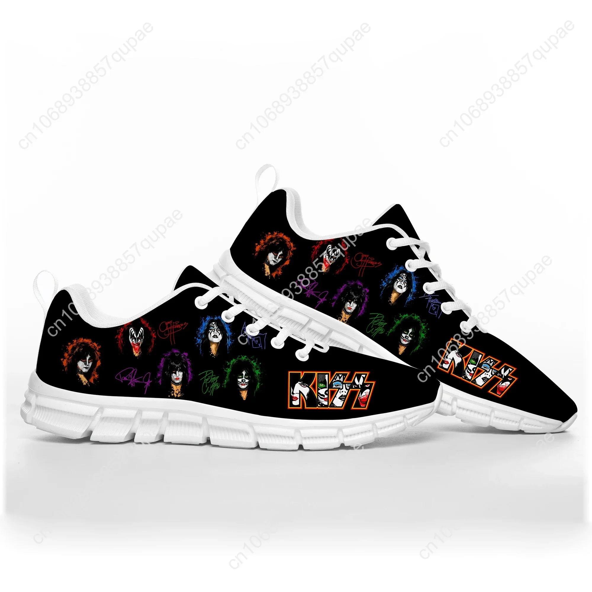 Heavy Metal Kiss Rock Band Music Sports Shoes Mens Women Teenager Sneakers Casual Custom High Quality Couple Shoes