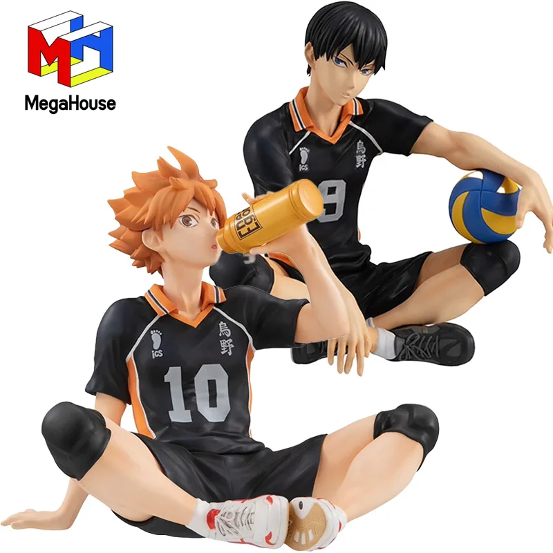 

100% Original MegaHouse GEM Haikyuu!! Shoyo Hinata Tobio Kageyama Noodle Stopper Anime Figurine Model Toys for Boys Gift