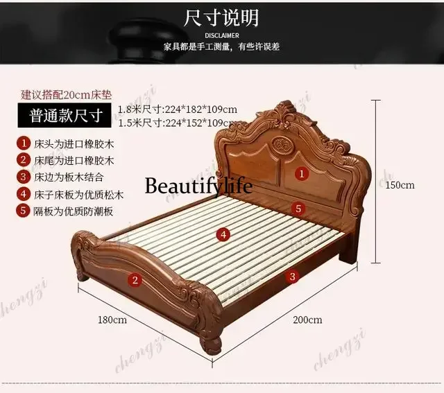 PPP Postmodern Designer Double Bed Bedroom Base Europen Platform Luxury Double Bed Frames Simple Letto Matrimoniale Trendy Furni