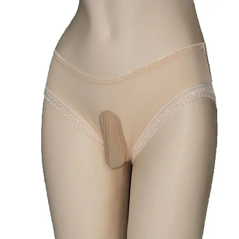 

Мужское нижнее белье, женминизация, шелковистые гладкие трусики, дышащие, быстросохнущие, ультратонкие сетчатые трусы, чехол-футляр, трусы