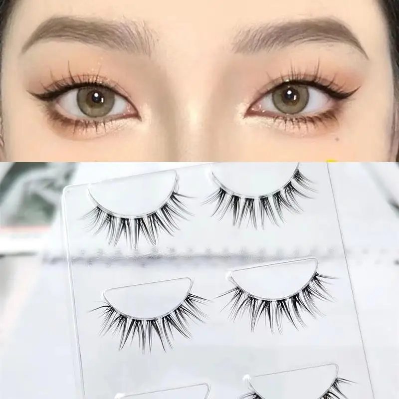 3Pairs Little Devil Eyelash Cosplay Lash Lolita Extension False Eyelashes Japanese Fairy Lolita Sweet Eyelashes Eye Makeup Tools