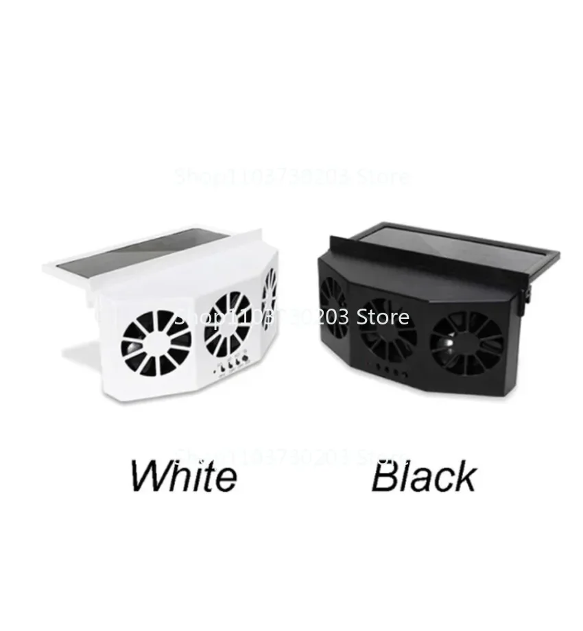 1PC Solar Powered Car Cooler Window Radiator Exhaust Fan Auto Air Vent Radiator Fan Ventilation Radiator Cooling System For Car