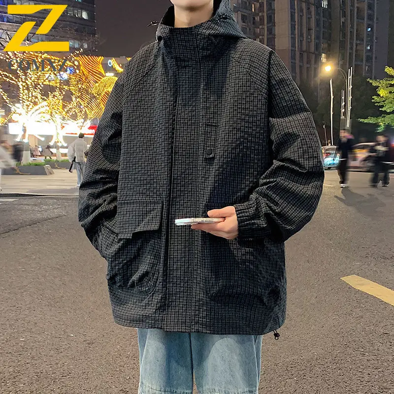 

2025 Man Waterproof Hiking Jacket Trendy Windproof Windbreaker Camping Hunting Running Adventure Coat Men's Outdoor Outerwear