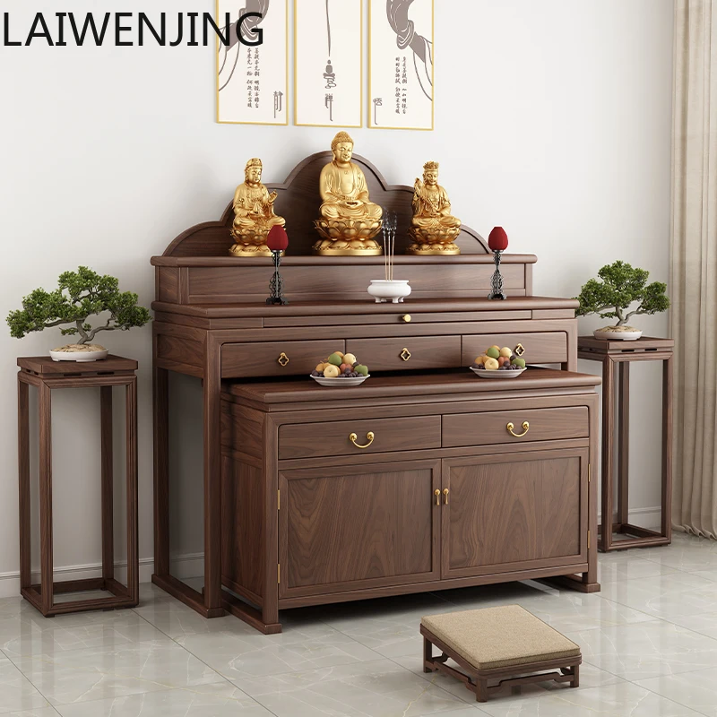 

MJY solid wood offering incense table household Guanyin tribute living room Buddhist hall offering table