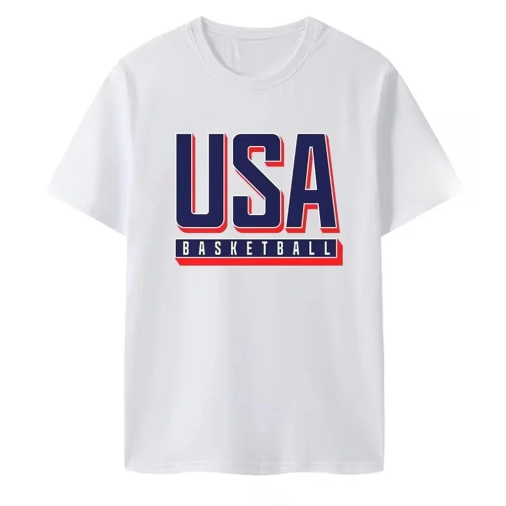 

Хлопковые футболки с графическим принтом из США для мужчин, летняя спортивная уличная одежда 2025 года, футболки с короткими рукавами, повседневная мужская футболка
