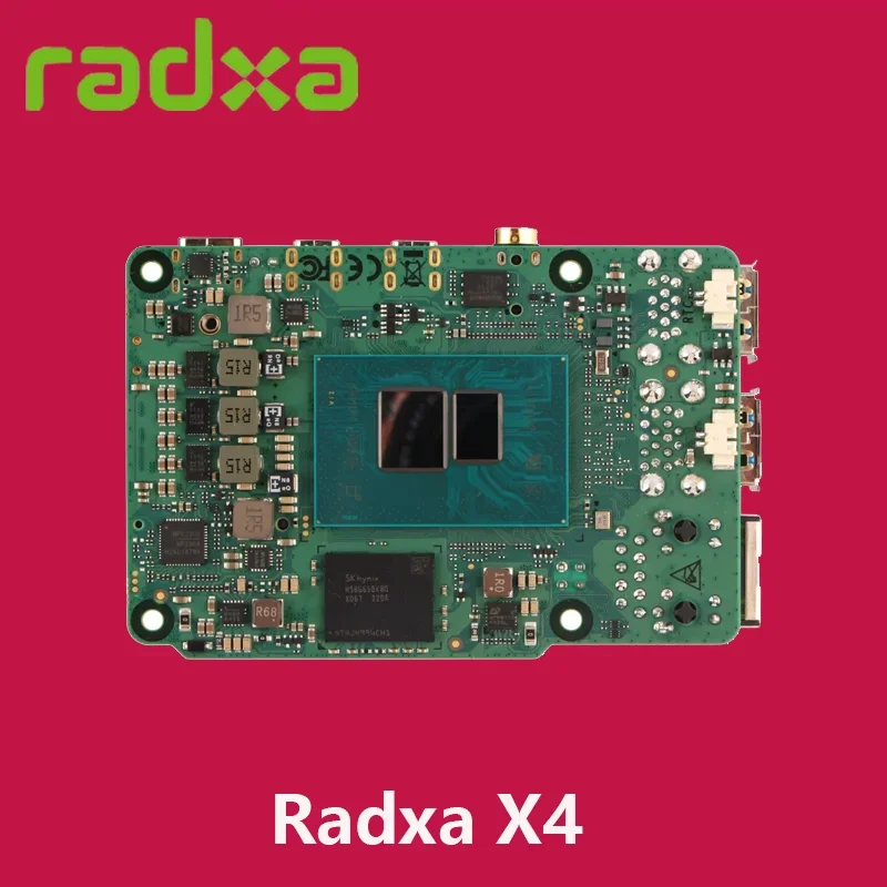 Radxa X4 with Intel N100 Dual 4K Output 2.5Gbps Ethernet PCIe 3.0 M.2 M Key WiFi 5/6 High-Performance SBC New