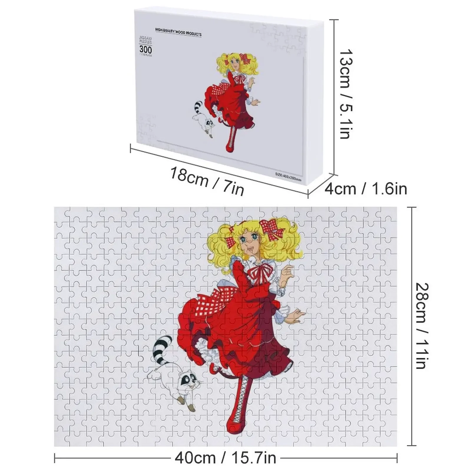 كاندي كاندي سنو كابوسين بازل قطع طفل خشبي مخصص خشبي هدية لغز #5