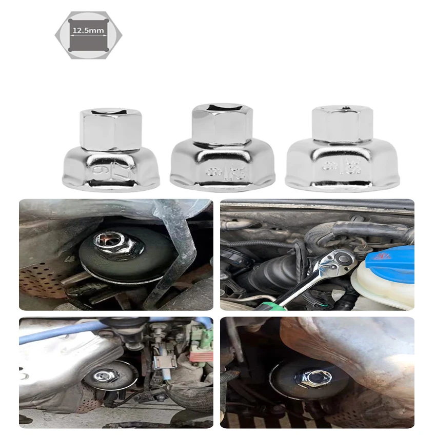 

1pcs Steel 27/32/36MM Socket Wrench Auto Car Oil Filter Wrench Socket Remover Tool Suitable For Most Car Models Oil Filter Caps