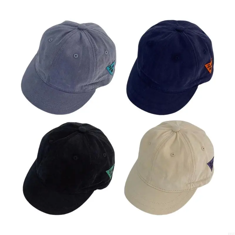 

B95F Summer Adjustable Cotton Baseball Hat With Sun Breathable For Children Kids Unisex