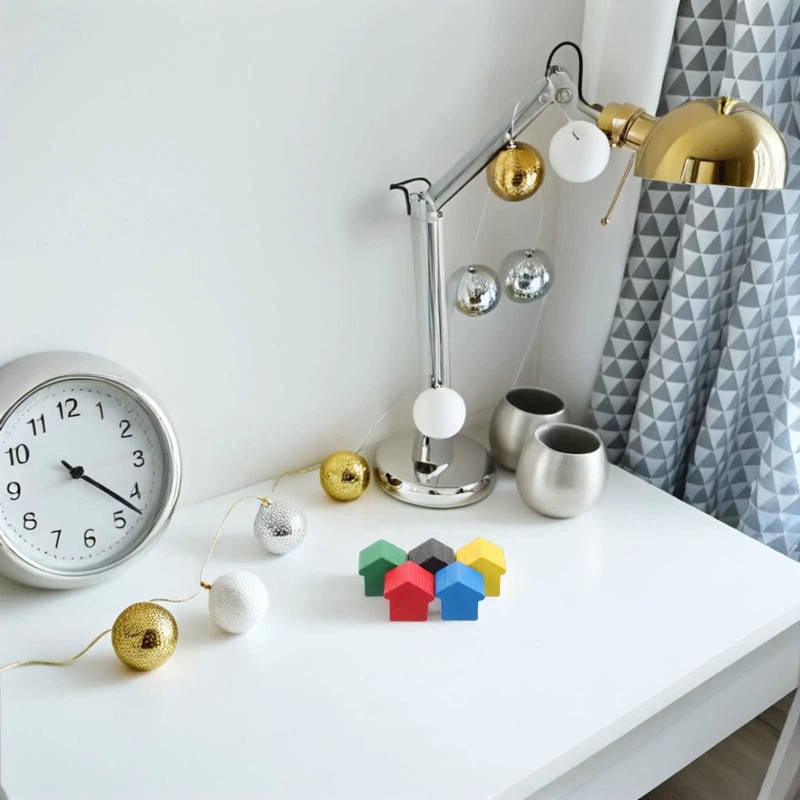 

50Pcs Wooden Game Pieces for Style Board Games Educational Strategy Building Set Replacement Pieces Game