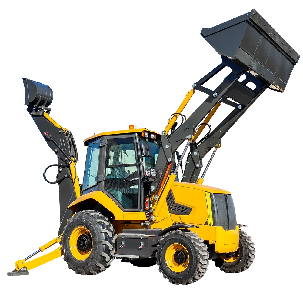 

Экскаватор-погрузчик с двумя концами 4x4 — экскаватор-погрузчик с колесным погрузчиком, доступно с завода и ковшовое устройство 6-в-1