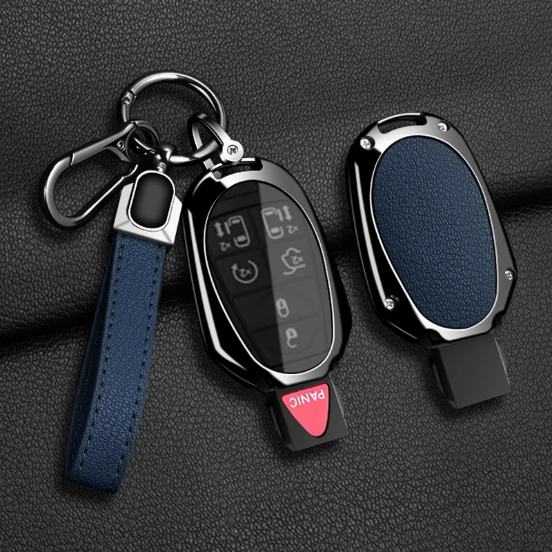 Autoschlüssel-Hülle mit Kette für Jeep Commander, Dodge Grand Caravan, Chrysler Grand Voyager, Town Country, Chrysler 300C – Detail 7