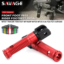 Foot Pegs Footrest Footpegs Pedal For YAMAHA MT07 Tracer 700 XSR MT03 MT25 YZF R25 R3 R125 R1 R6 TDM 900 XVS950 BT1100 Bulldog