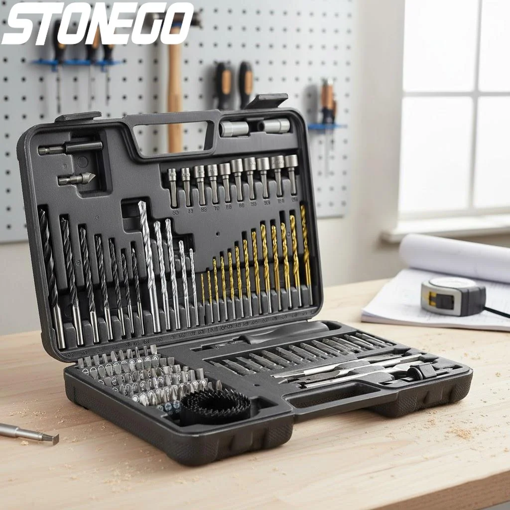 

111PCS Drill Bit Set Twist Drill Bits for Wood Metal Masonry Drilling Woodworking Tools Center Position Drill Hole Opener