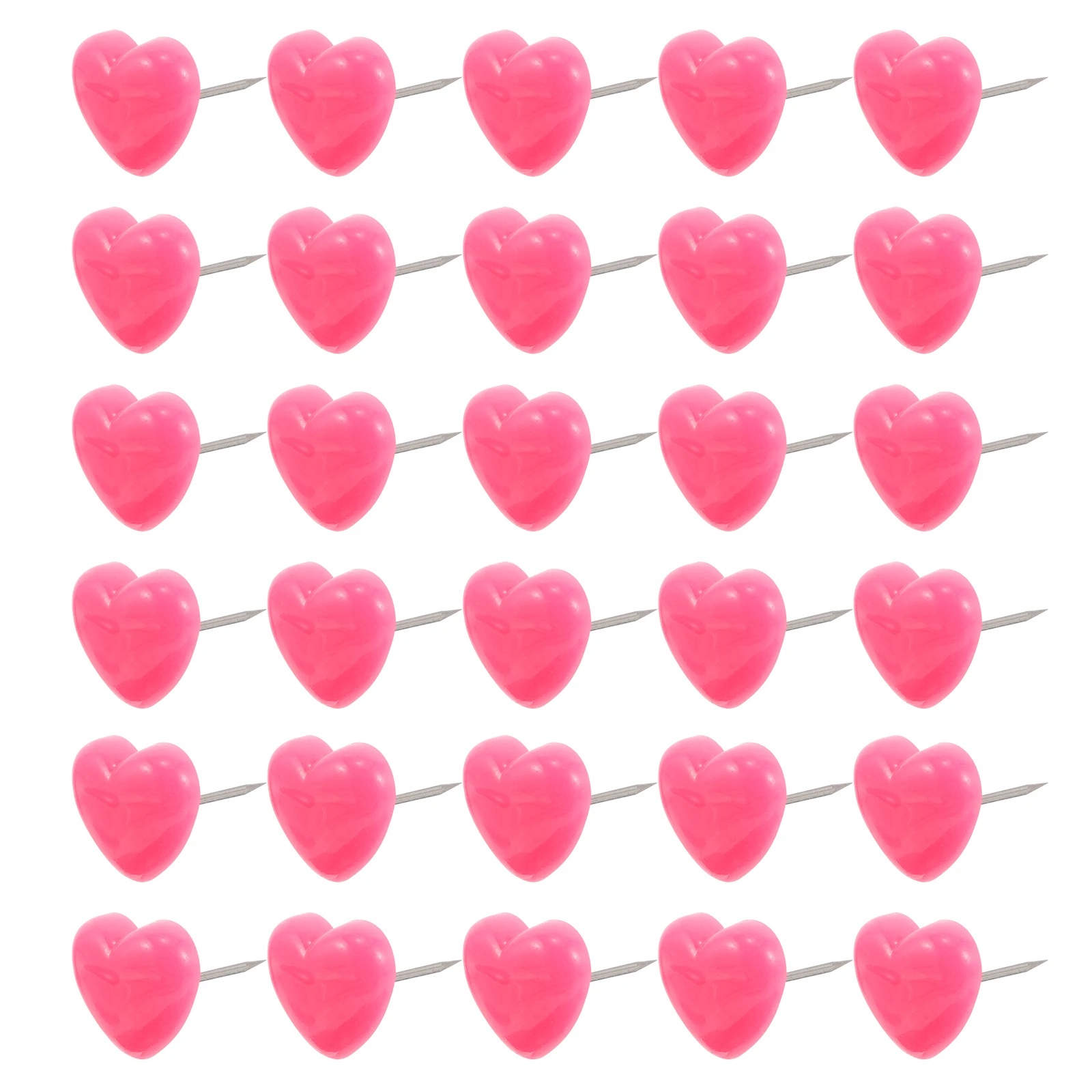 Chinchetas de corazón de 100 Uds., chinchetas en forma de corazón para tablero de corcho, tachuelas colgantes de imagen rosa, boletín de decoración del Día de San Valentín