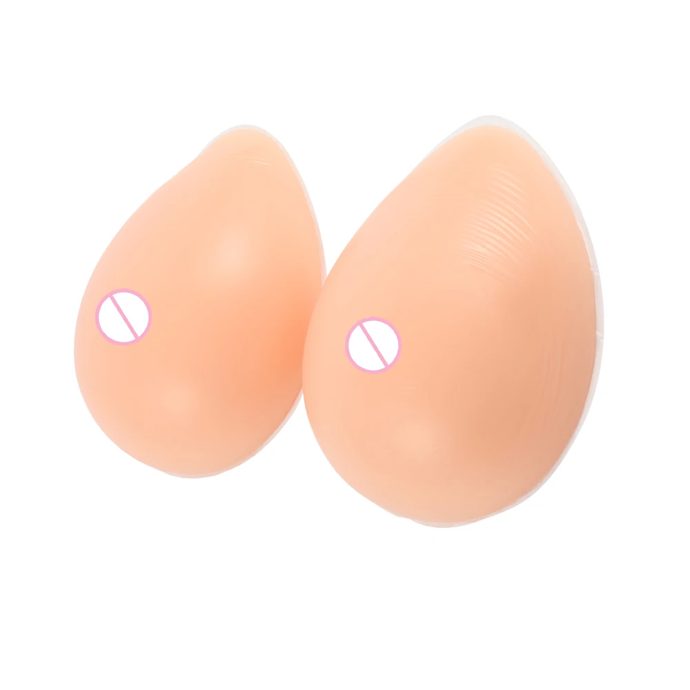 

IVITA 1 Pair No Areola Drawn Silicone Realistic Prosthetic Beige Fake Breasts Form, Artificial Silicone Fake Boobs Mastectomy