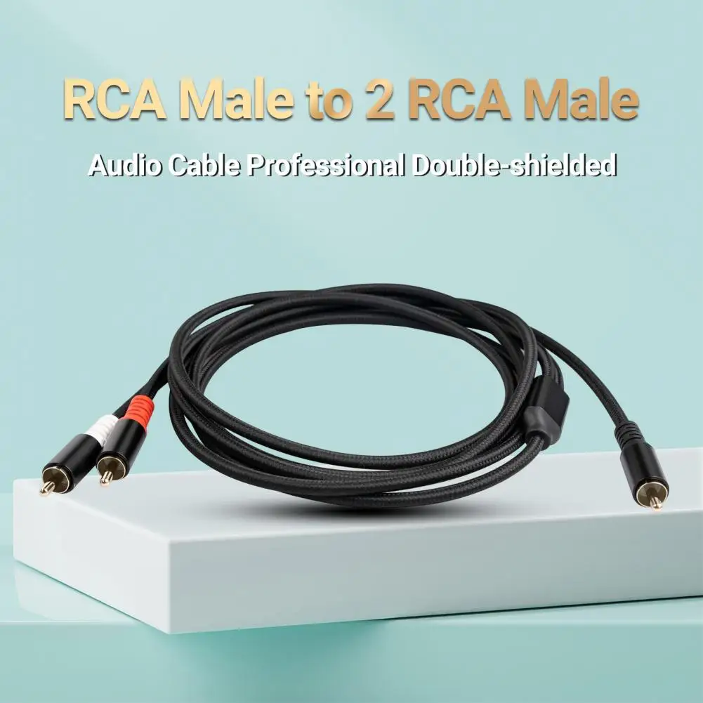 Practical Audio Connector Cable Good Contact Corrosion Resistant Oxygen-free Copper Audio Cable for Amplifier
