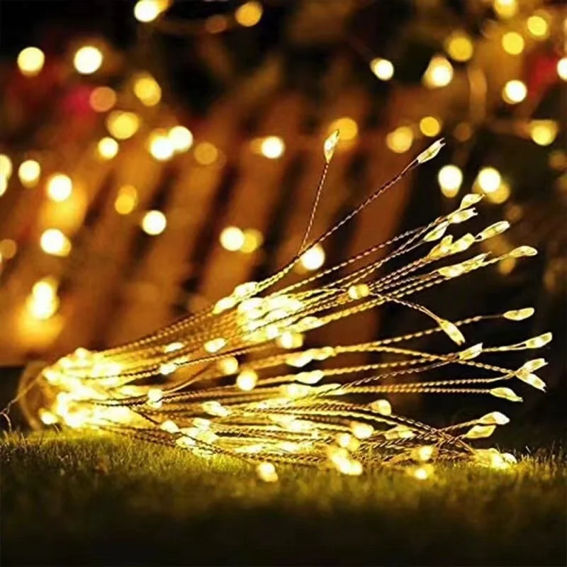 2PC/4PC USB Firework Lights Outdoor led lights night christmas lights lights holiday lighting led strip decoration fairy lights