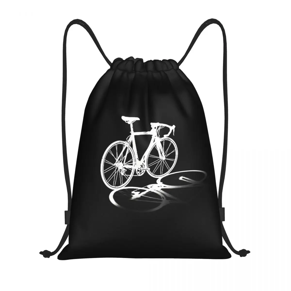 Custom Bicycle Bike Riders Drawstring Backpack Sport Gym Sackpack Bicycling Cyclist MTB Mountain Biking Shopping Bag Sack