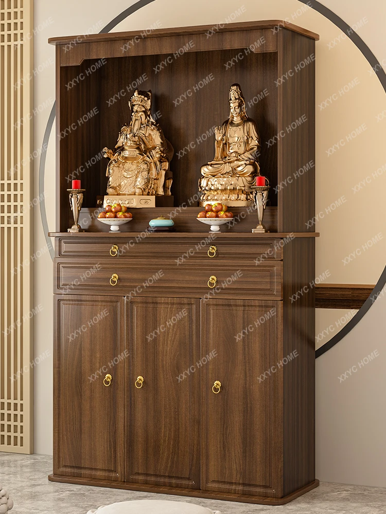 Altar Buddha Shrine Home Modern Style Clothes Closet God of Wealth Cabinet Altar Buddha Cabinet Living Room Shrine