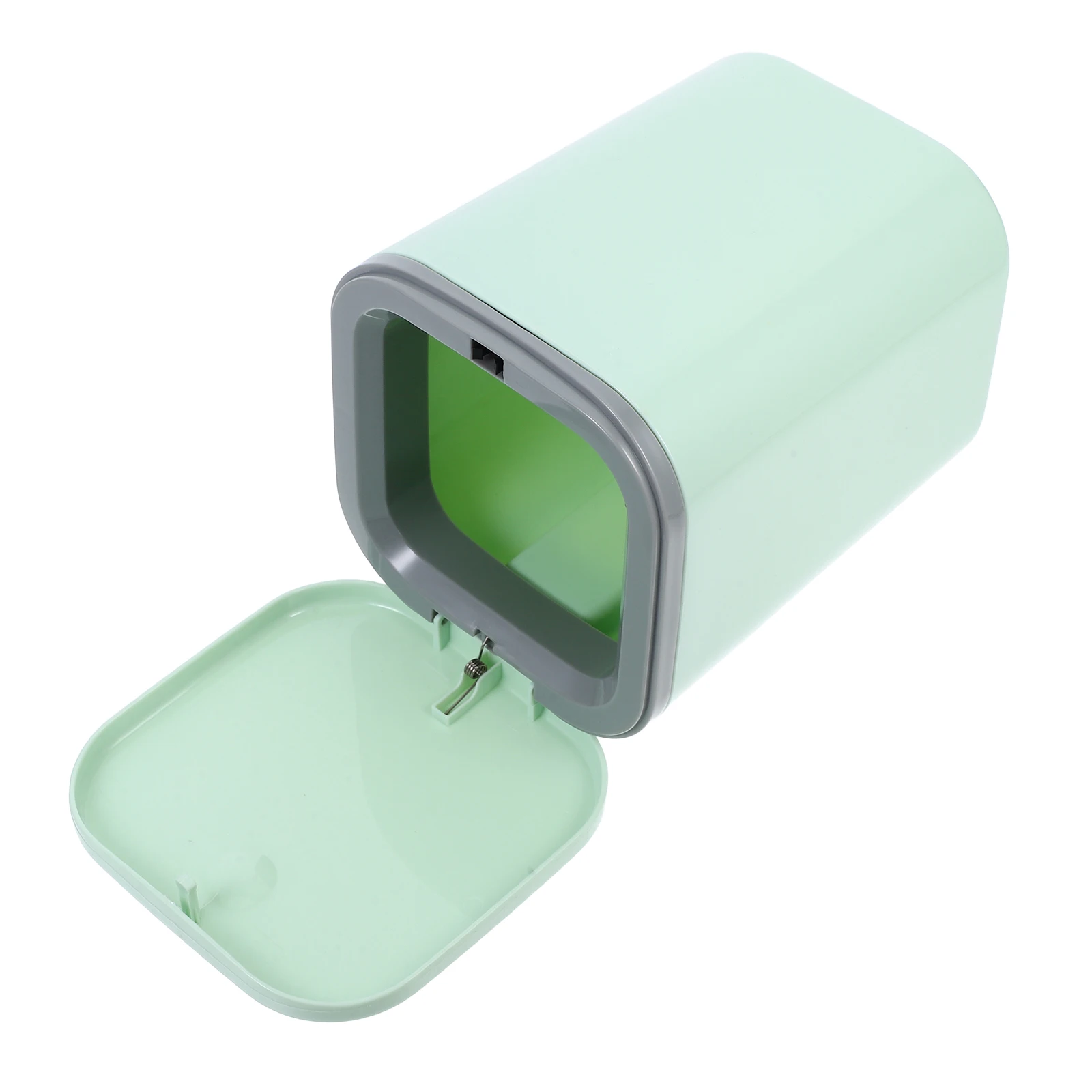 

Mini Trash Can with Lid Desktop Cute Countertop Small Cover Pp Bedroom Little Cans Office