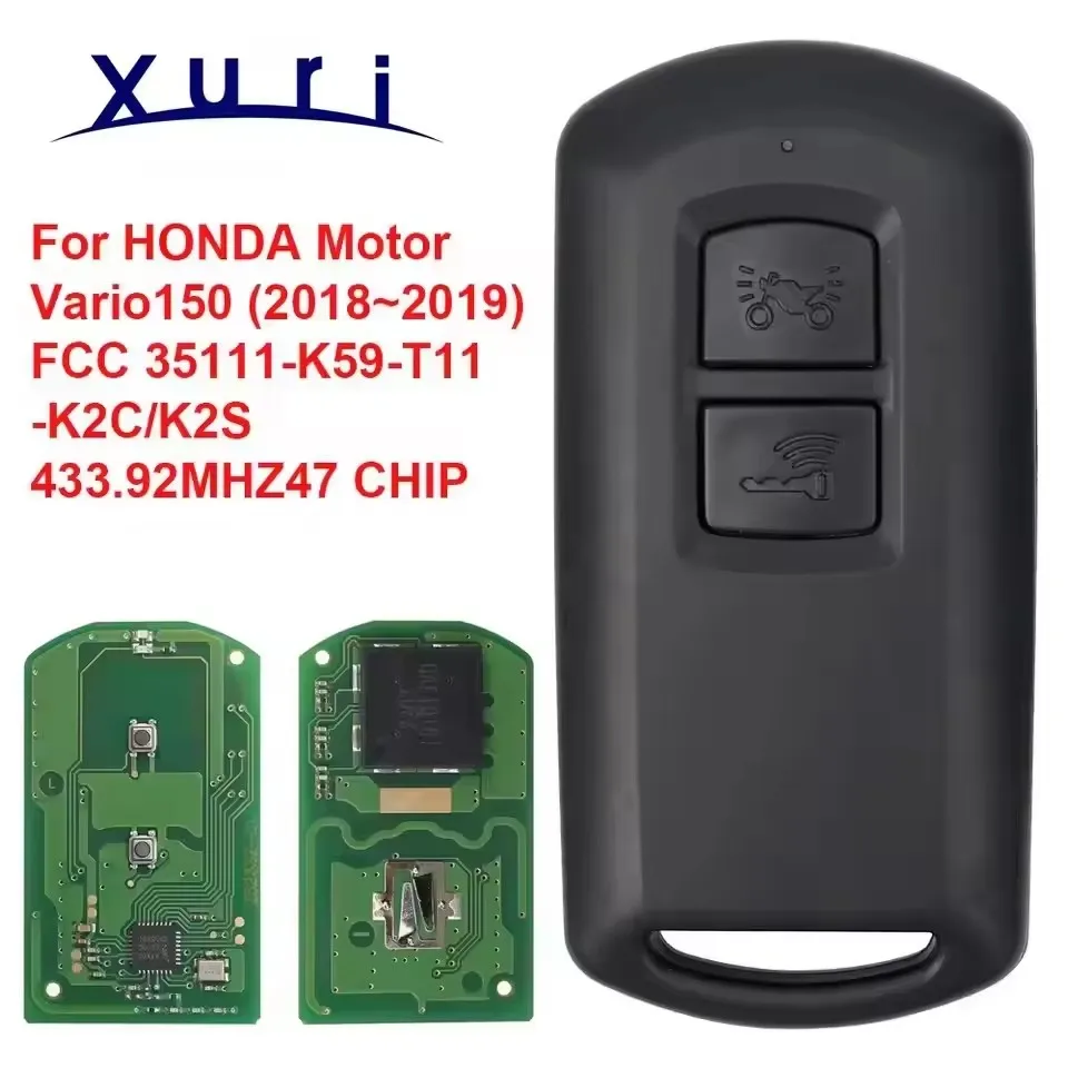 Xuri MK0027 OEM For HONDA Motor FCC K1F K66 K2F K59 K2C K2S K12 Keyless Smart Key 433.92MHZ 47 CHIP With Package