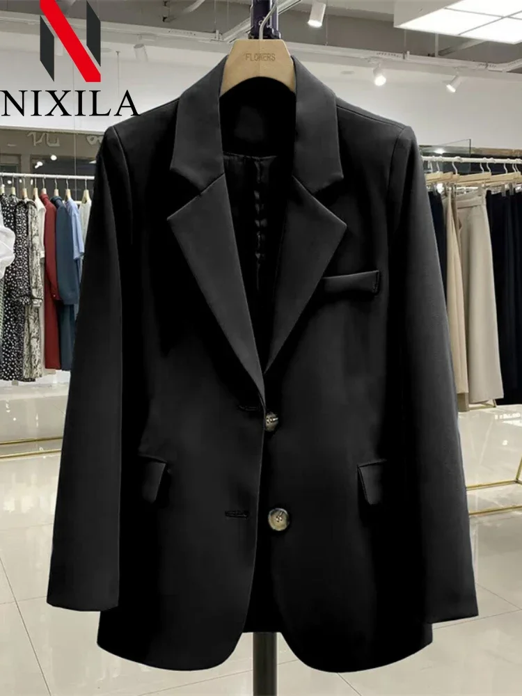 New in Spring Autumn Elegant Blazer Women Korean Fashion Women's Jacket Vintage Luxury Female Coats Splice Office Lady Clothes