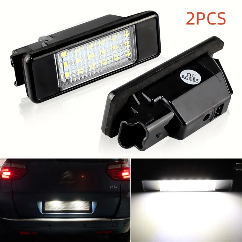 2 sztuki oświetlenia tablicy rejestracyjnej LED Canbus do Citroen C2 C3 C5 C5 C6 C8 Do Peugeot 106 1007 207CC 307 308 3008 406 508 607