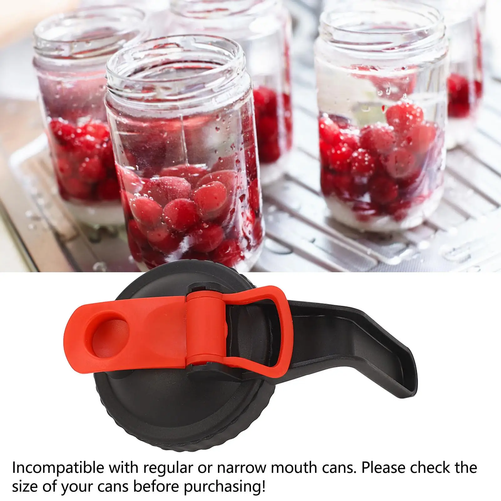 Wide Mouth Mason Jar Pour Spout Lid with Handle - Flip Cap for Easy Serving