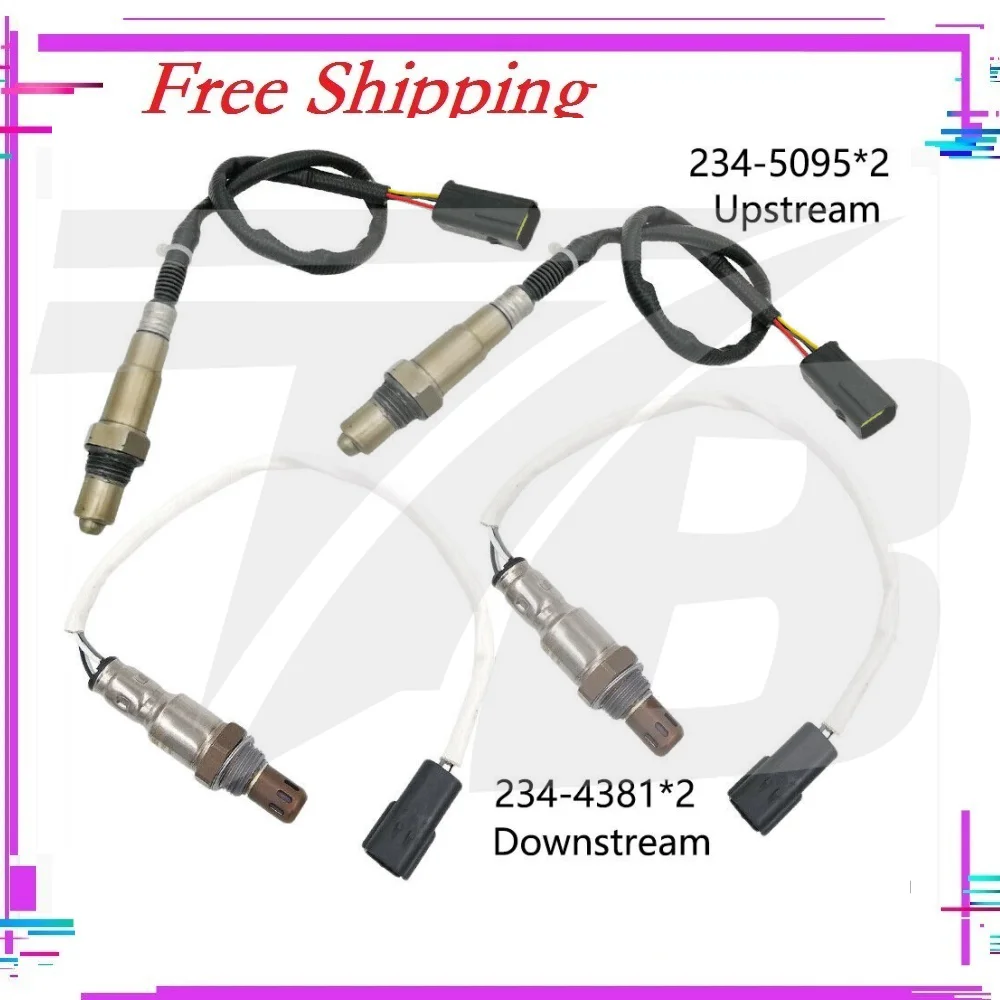 

4pcs Oxygen Sensor For Infiniti QX56 2011-2013 QX80 2014 5.6L Upstream+Downstream