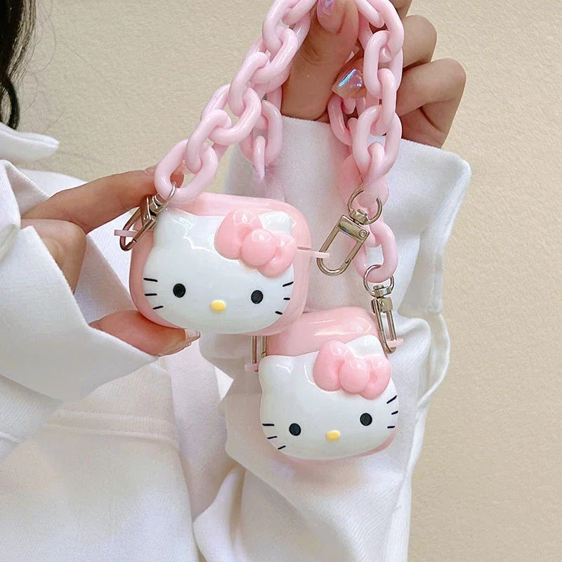 Étui rose Hello Kitty pour Airpods Pro, étui Airpods 3, écouteur PC dur, Anime fantastique, étui Airpods Pro 2, étui Airpods 1/2