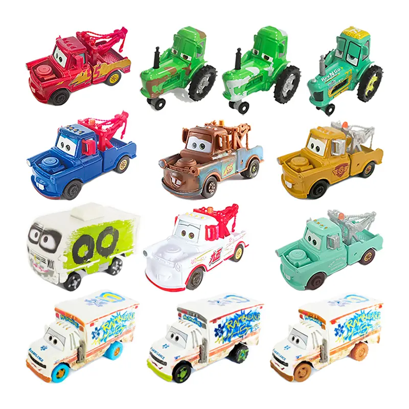 Disney pixar carros 3 2 metal diecast carro brinquedo relâmpago mcqueen jackson mr. destruição colheitadeira bulldozer 1:55 crianças brinquedo carro presente