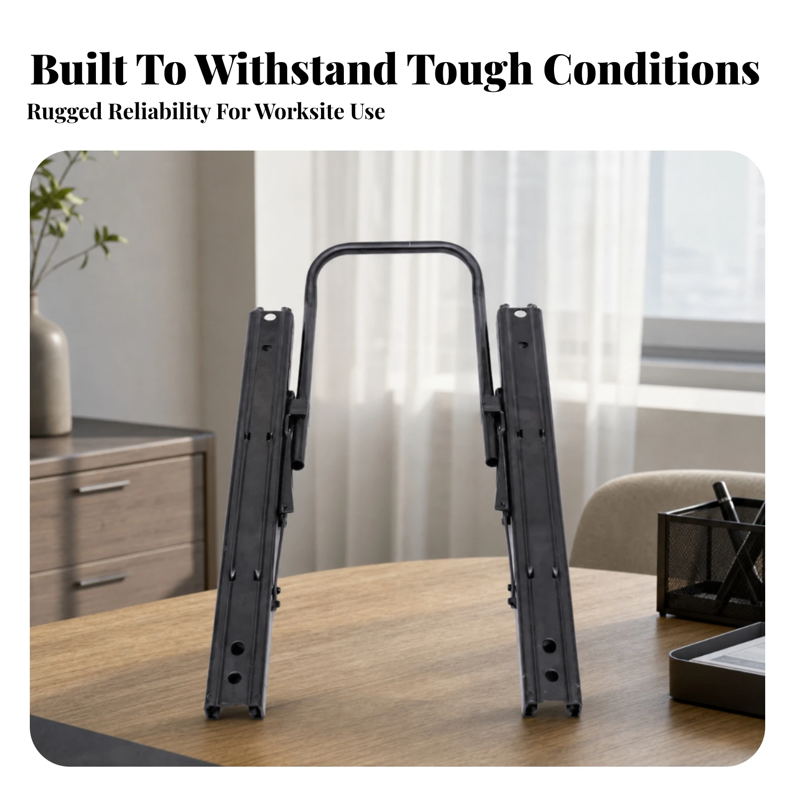 Slider Track Set Adjustable Seat Slide Rail Assembly Bracket Sliders Forwards or Backwards for Car Builders, Race Cars