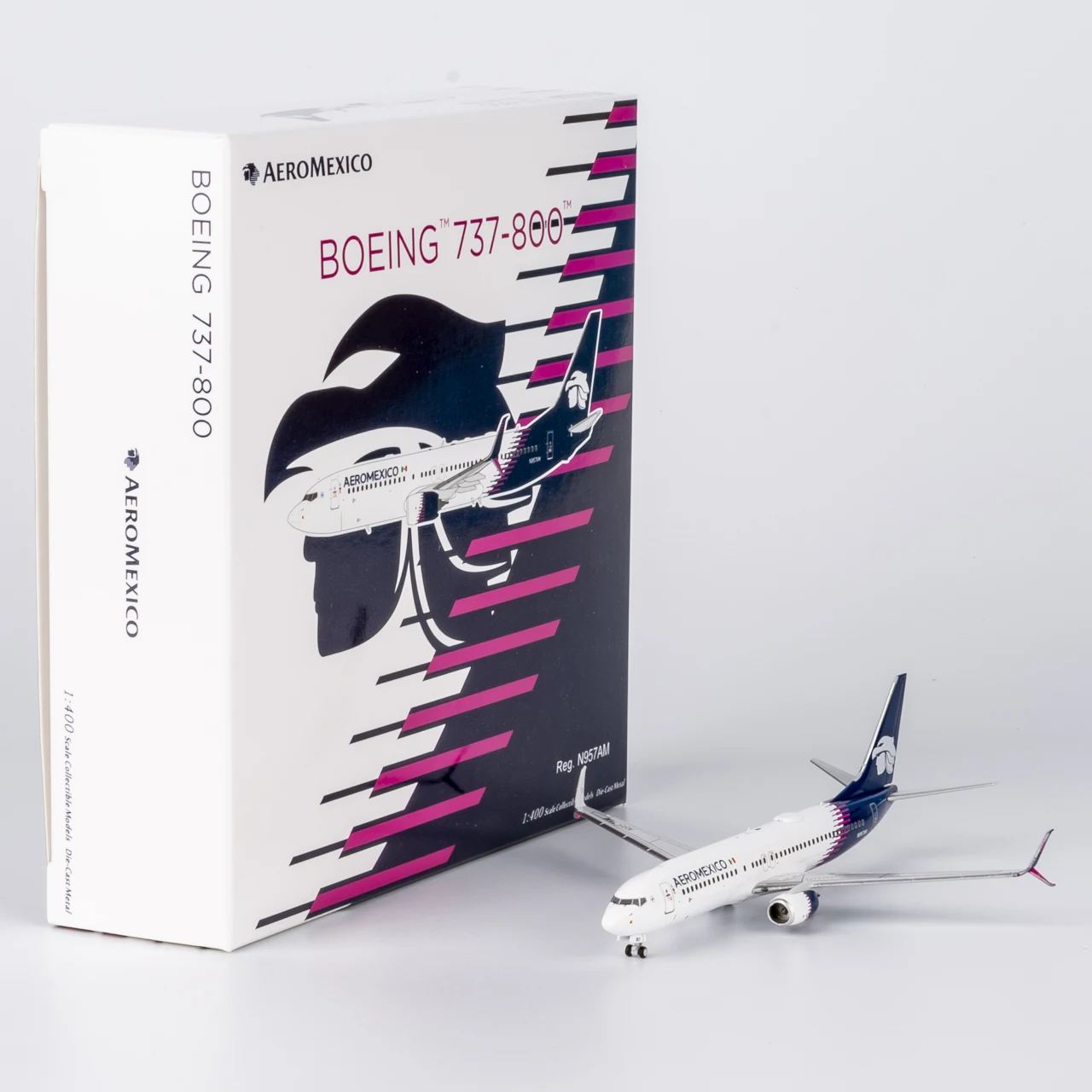 

58247, коллекционный самолет из сплава, подарок, модель NG 1:400 Aeromexico «SkyTeam», Boeing B737-800, литая под давлением модель самолета N957AM