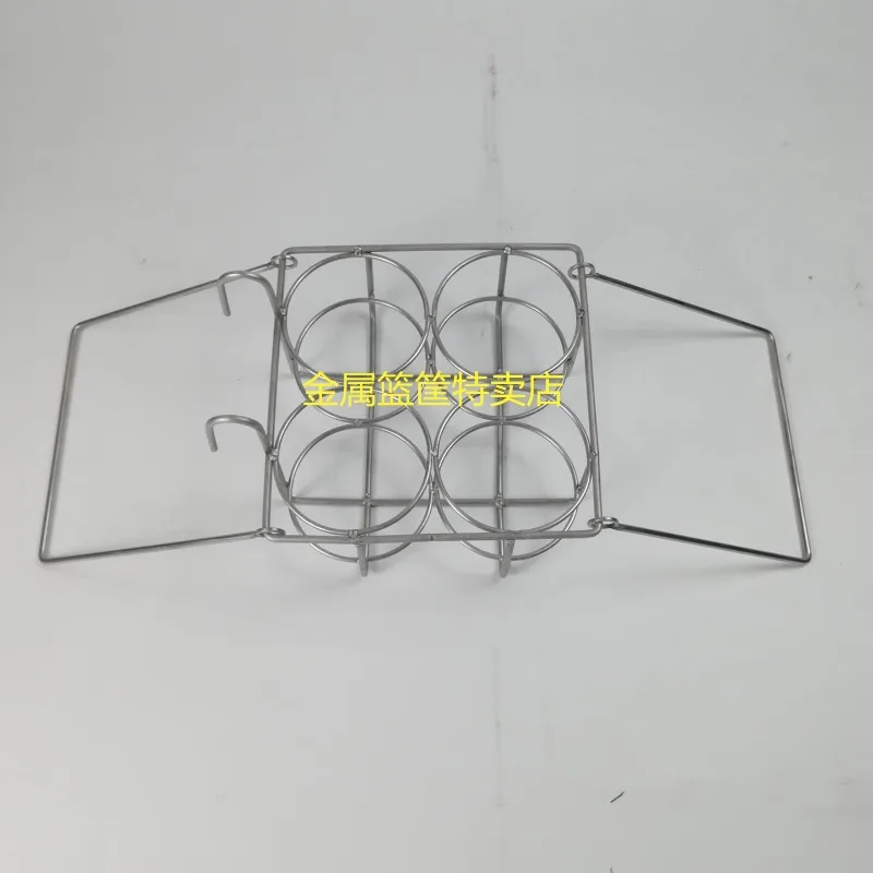 Stainless Steel Non-stick Oil Sampling Basket Non-stick Sampling Frame Laboratory Portable Net Basket Steel Mesh Bottle Basket