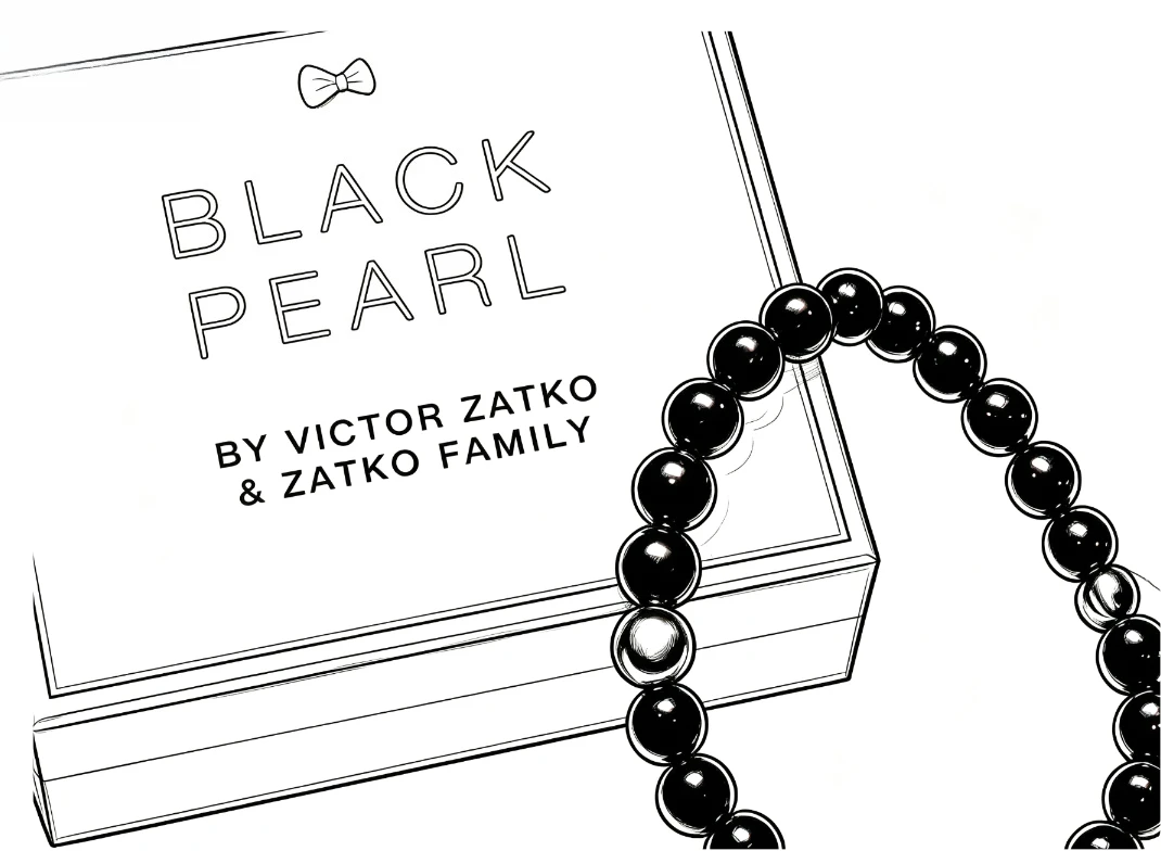 Number Prediction Bracelet Black Pearl by Victor Zatko Magic Tricks Magia Magician Close-up Illusions Gimmicks Mentalism Props