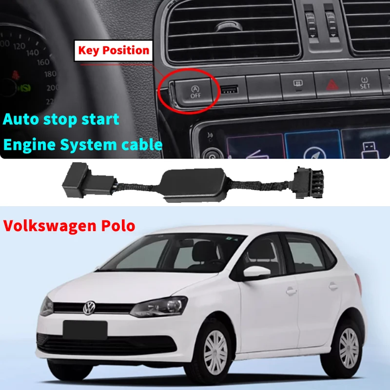 

For VW Volkswagen Polo Vento Fox Car Automatic Stop Start Engine System Off Device Control Sensor Plug Stop Cancel