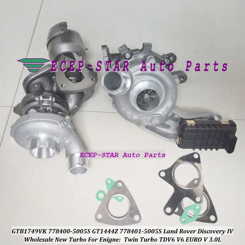 

Twin Turbo GTB1749VK 778400 778400-5005S LR056369 GT1444Z 778401 778401-5005S LR063777 For Land Rover Discovery IV TDV6 V6