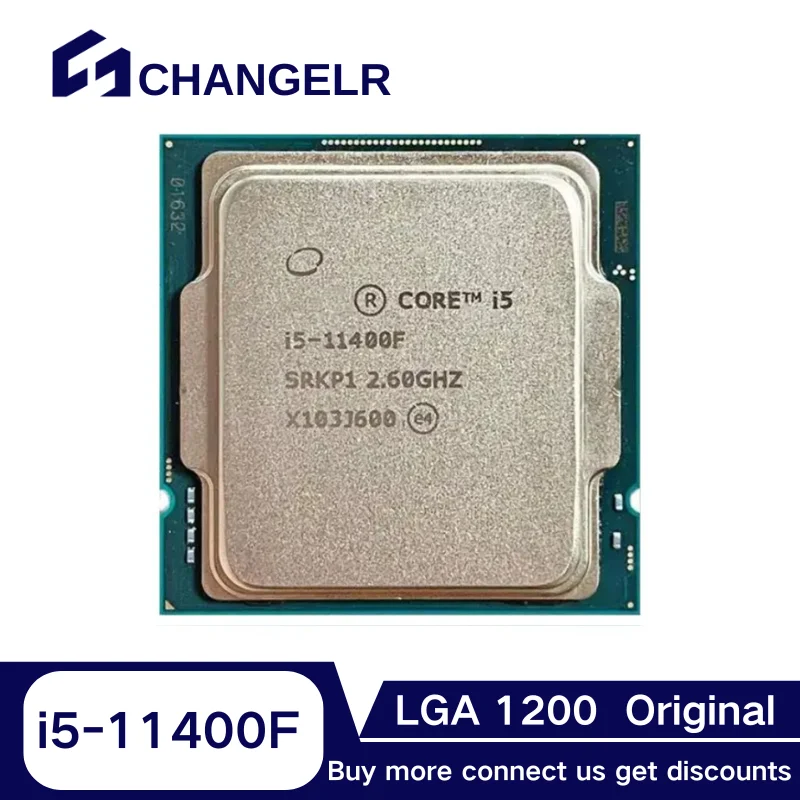 

Processor Core i5-11400F SRKP1 6Cores 12Threads LGA1200 CPU 14nm 4.4GHz 12Mb L3 Desktop i5 11400F LGA1200